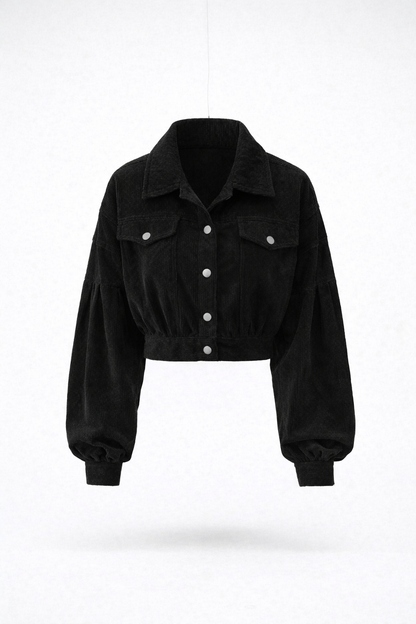 Maison Virelle Cropped Corduroy Jacket