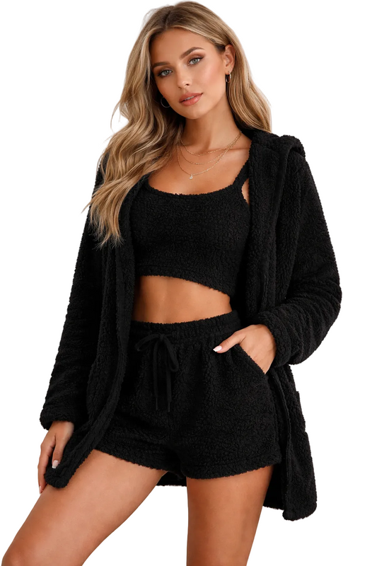 3 Delige Lounge Set Dames Zacht Comfy Huispak