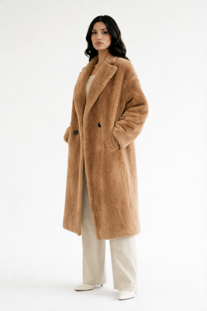 Lamswollen Winterjas Dames Aveline Cashmere Coat