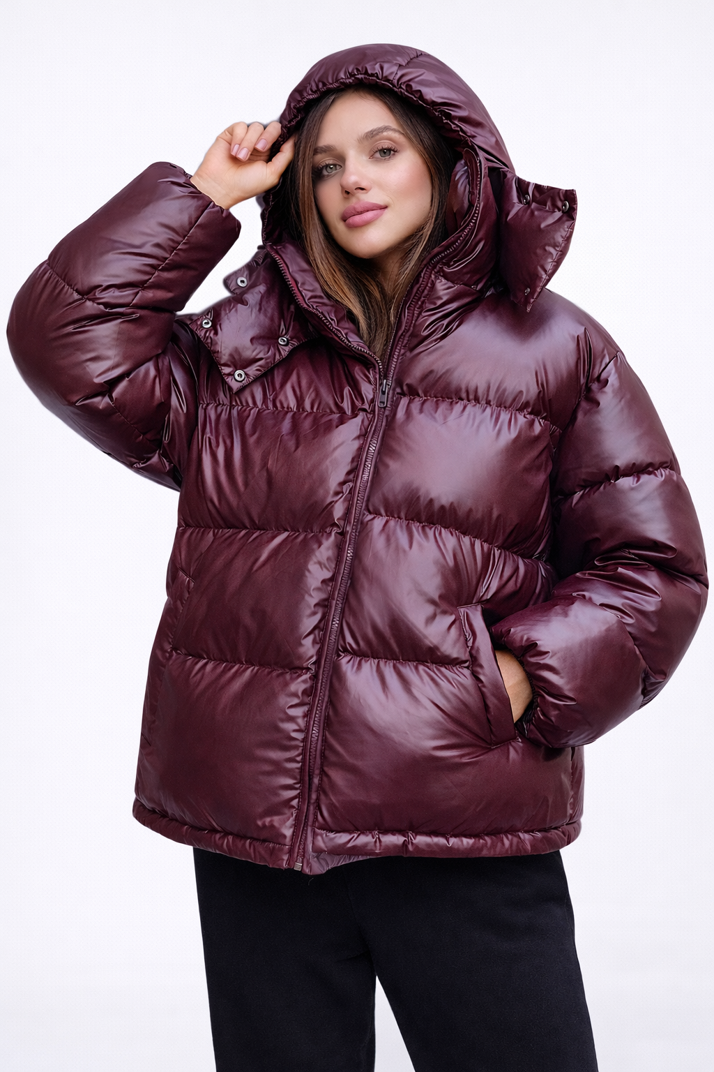 Nellis Glossy Puffer Moderne Lichtgewicht Dames Jas