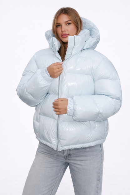 Nellis Glossy Puffer Moderne Lichtgewicht Dames Jas