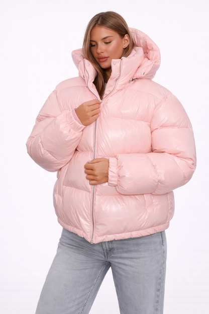 Nellis Glossy Puffer Moderne Lichtgewicht Dames Jas