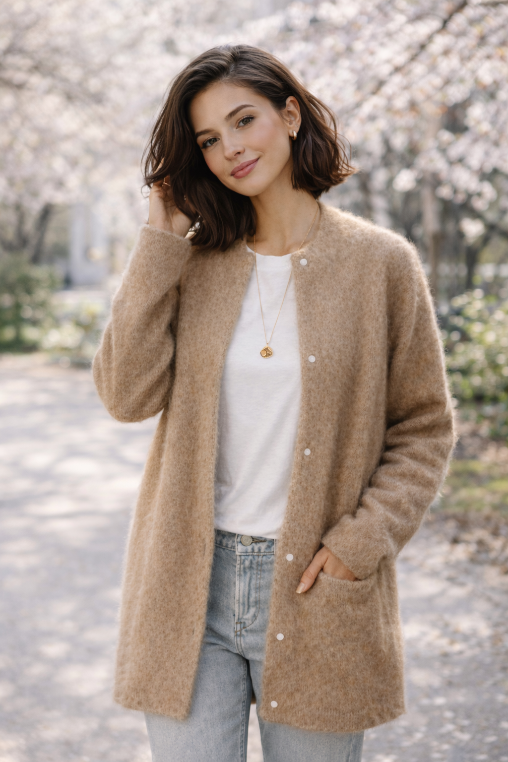 Samira Soft Knit Button Cardigan