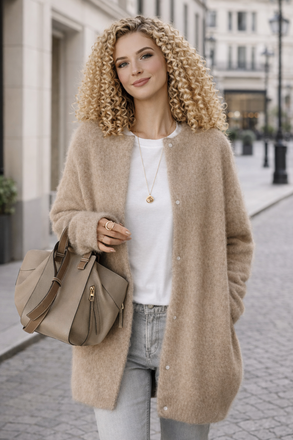 Samira Soft Knit Button Cardigan