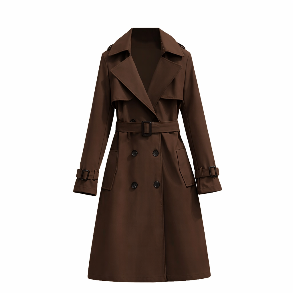 Elegante Dames Trenchcoat Middellang