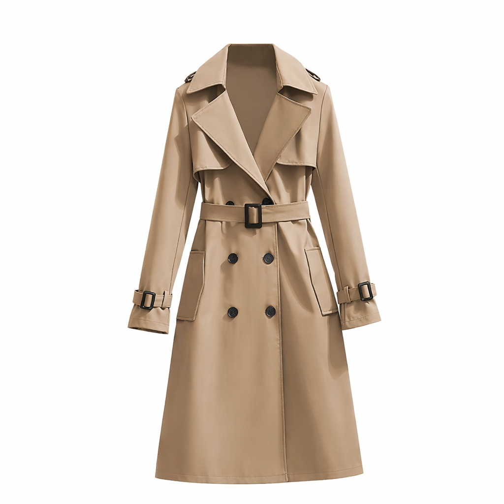 Elegante Dames Trenchcoat Middellang