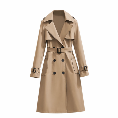 Elegante Dames Trenchcoat Middellang