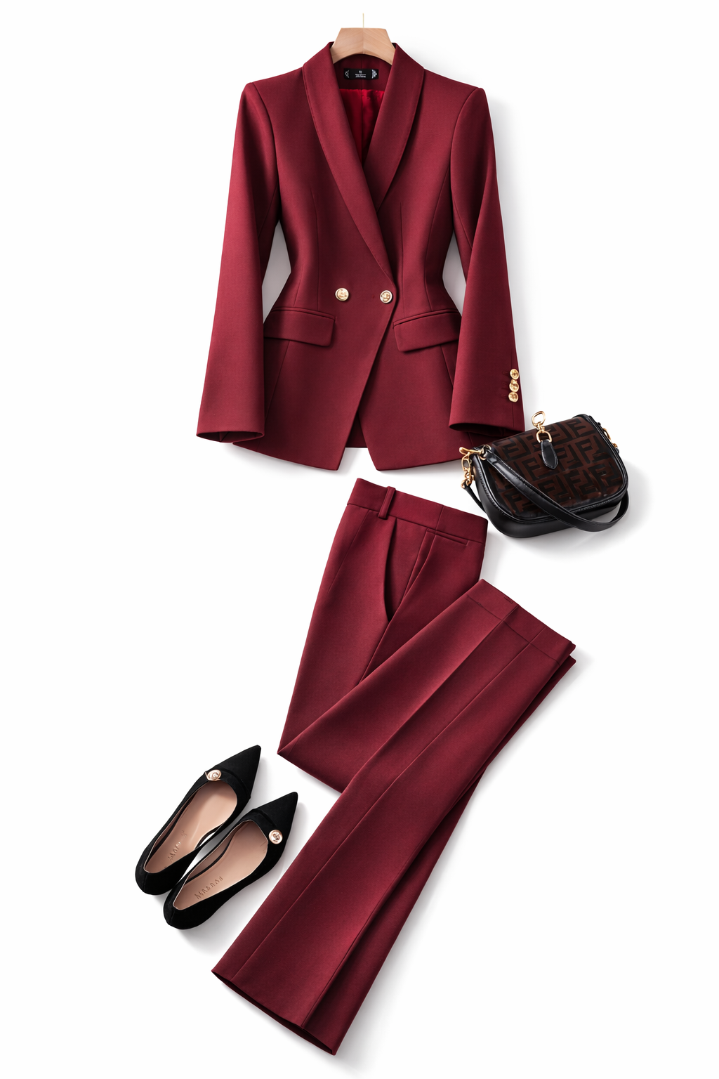 Brielle Elegante Blazer Set Dames Luxe Tailored