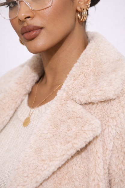 Mira Dames Lange Jas | Zachte Teddy, Elegant