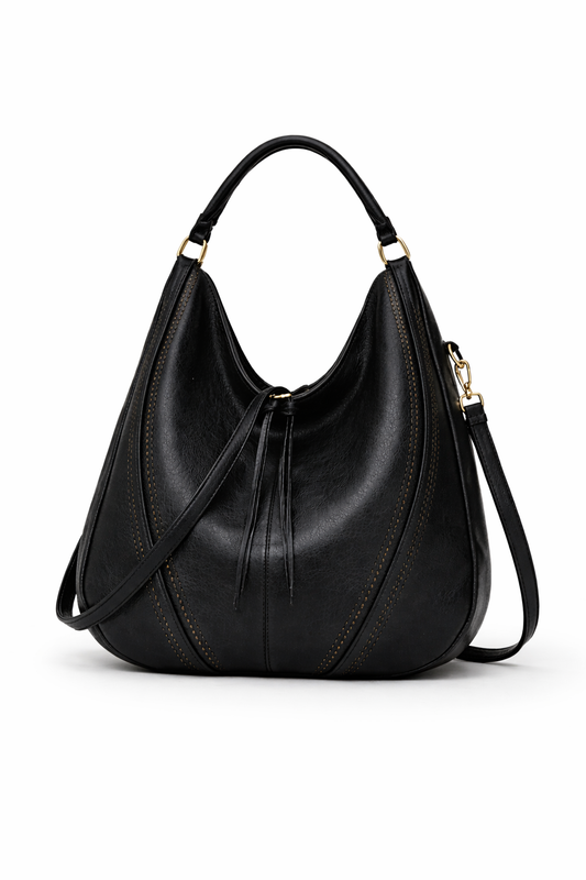 Arianna Dames Schoudertas | Zwart PU-Leer, Ruim en Stijlvol