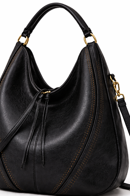 Arianna Dames Schoudertas | Zwart PU-Leer, Ruim en Stijlvol