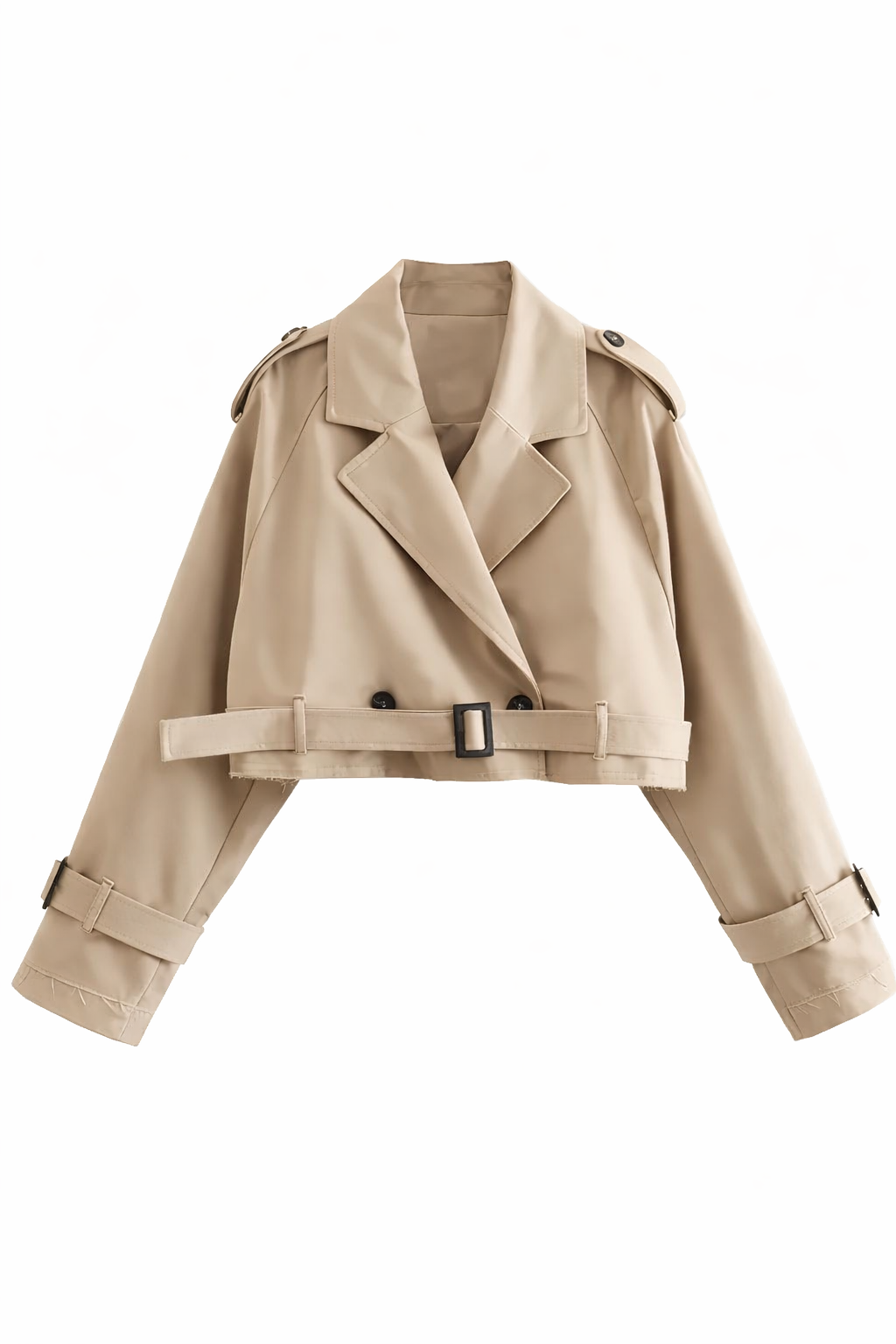 Nora Korte Dames Trenchcoat Met Ceintuur