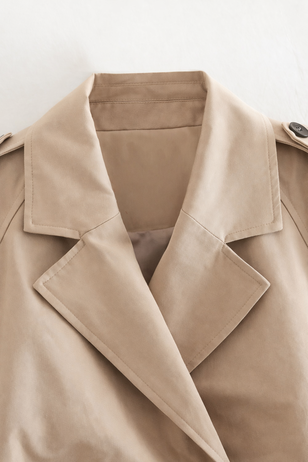 Nora Korte Dames Trenchcoat Met Ceintuur