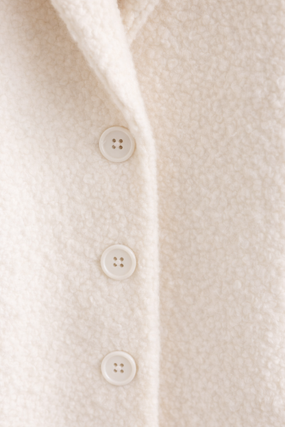 Cherry Bouclé Coat Spring Atelier Model Dames Jas