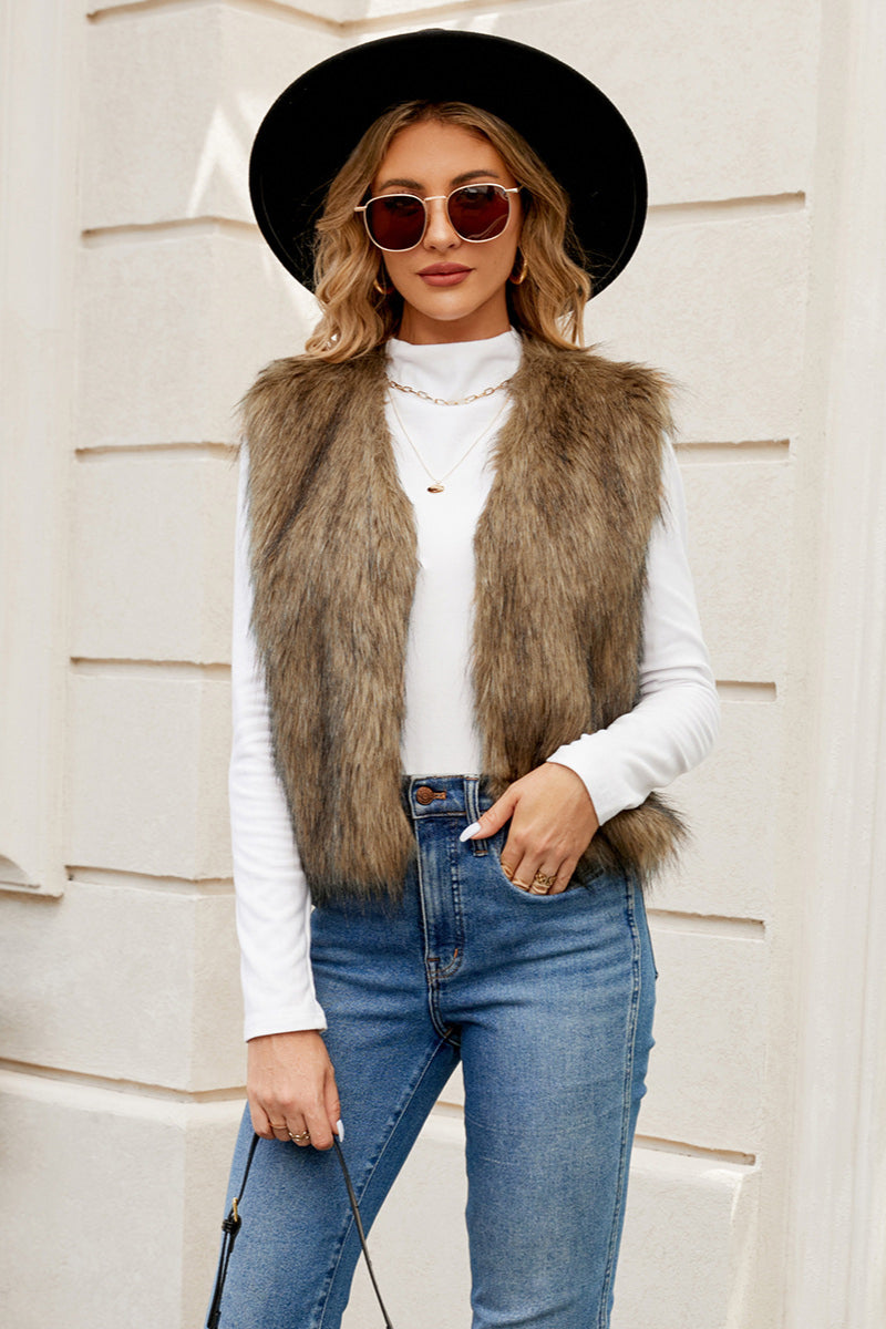 Chic Gelaagde Bonten Vest voor een Trendy Look