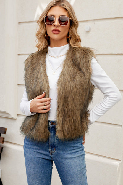 Chic Gelaagde Bonten Vest voor een Trendy Look