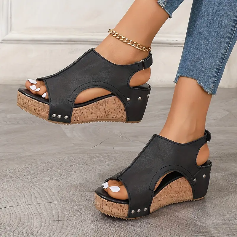 Comfortabele Wedge Sandalen voor Dames – Chic en Veelzijdig Design