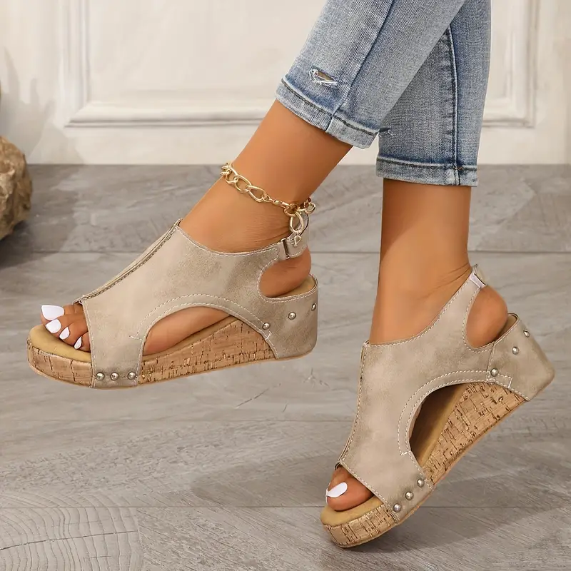 Comfortabele Wedge Sandalen voor Dames – Chic en Veelzijdig Design