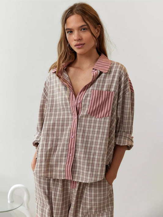 Comfortabele dames pyjama set