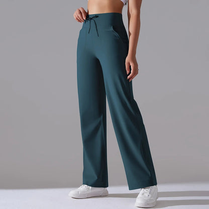 Comfortabele straight-leg dames yoga broek – Motive
