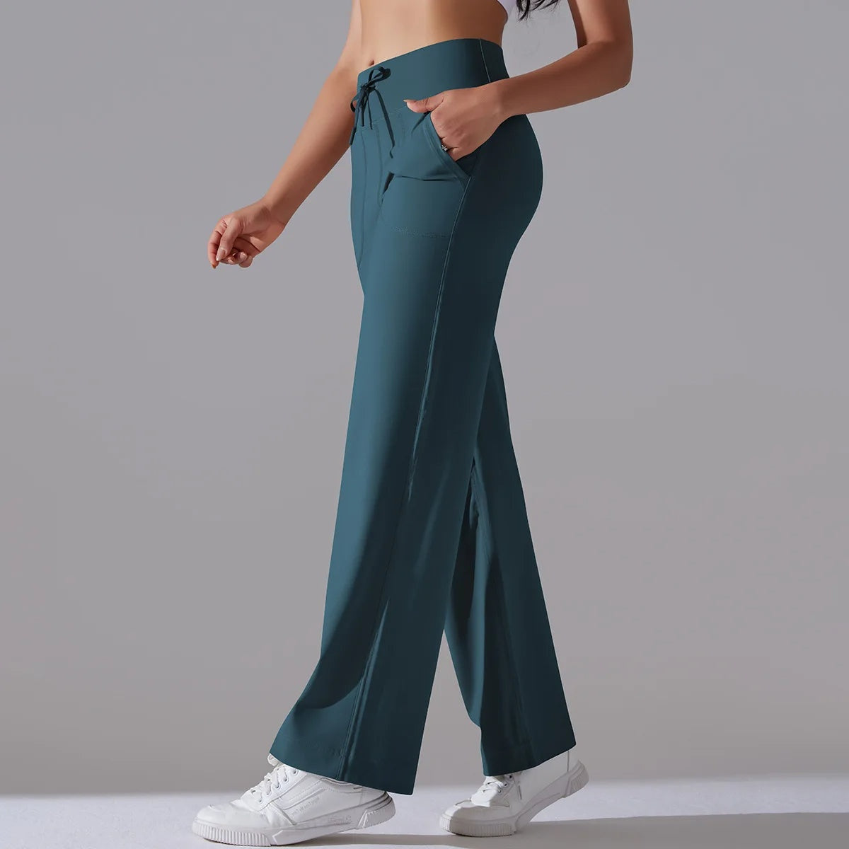 Comfortabele straight-leg dames yoga broek – Motive