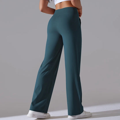 Comfortabele straight-leg dames yoga broek – Motive