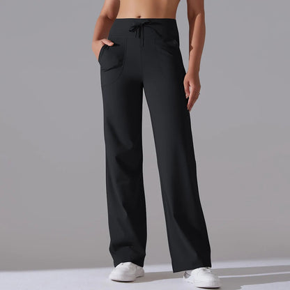Comfortabele straight-leg dames yoga broek – Motive