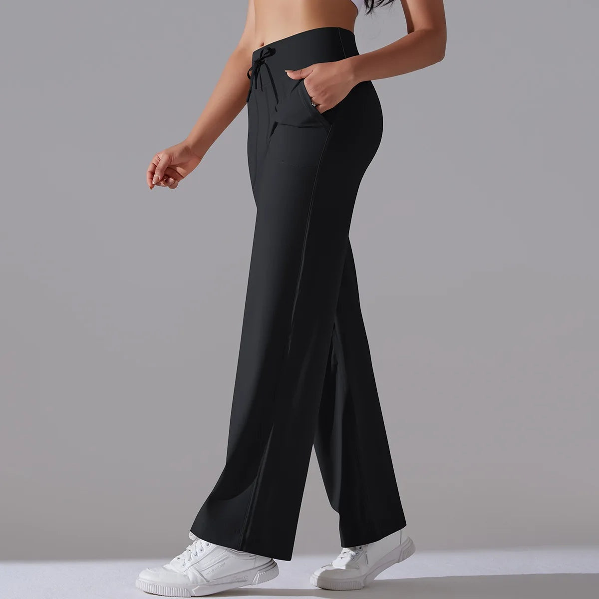 Comfortabele straight-leg dames yoga broek – Motive