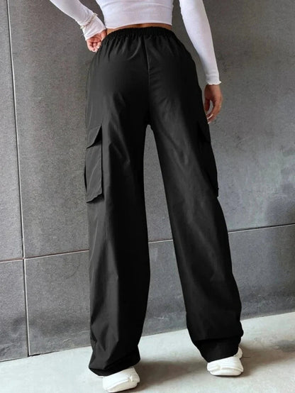 Comfortabele wide-leg cargo pantalon – Elara