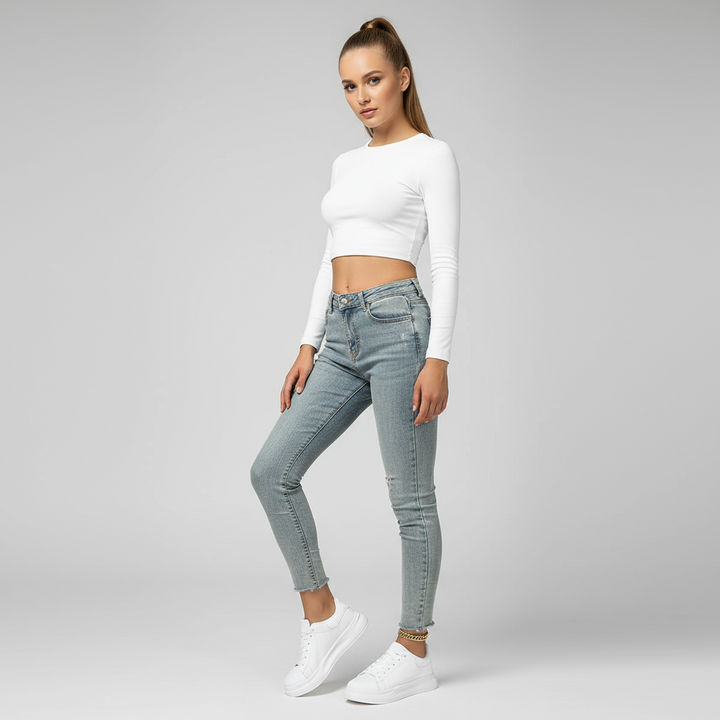 Comfortabele witte sneakers voor dames