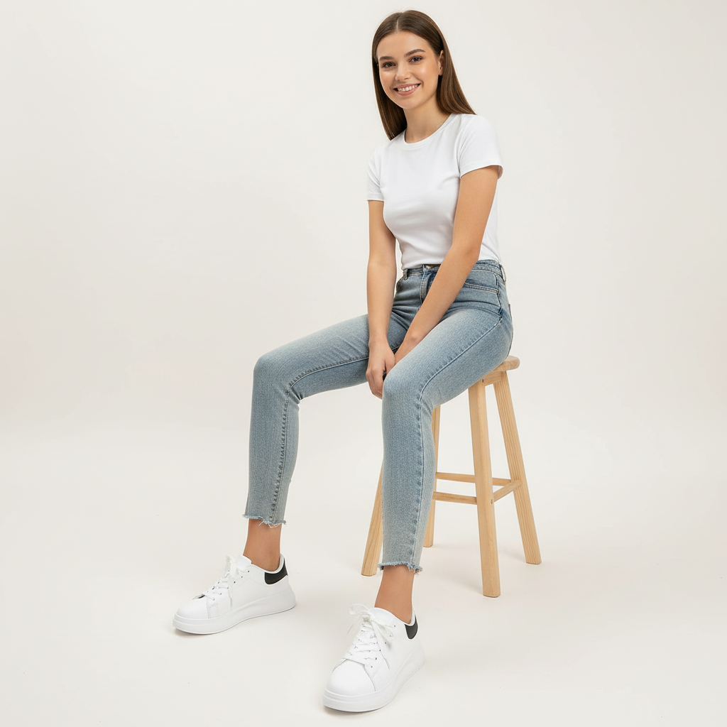Comfortabele witte sneakers voor dames
