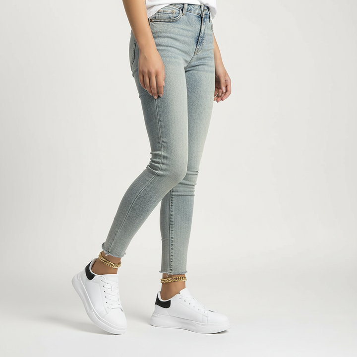 Comfortabele witte sneakers voor dames