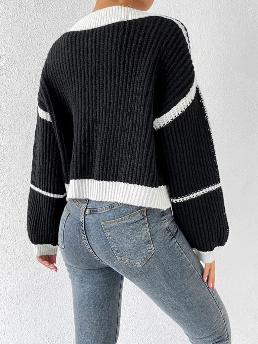 Comfy cropped cardigan – Livia