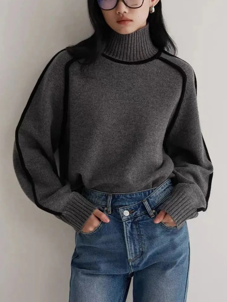 Contrasterende coltrui dames met moderne lijnen – Essence