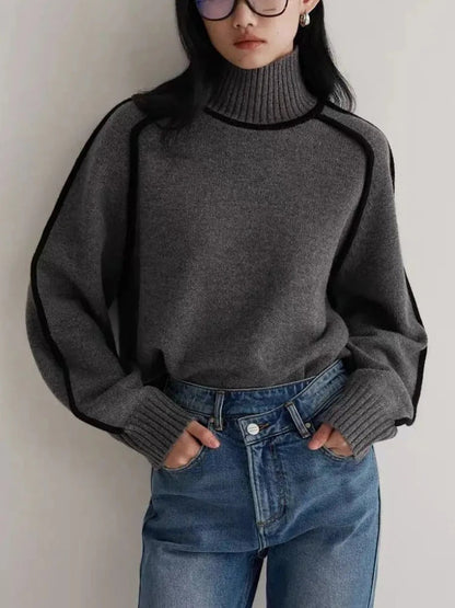 Contrasterende coltrui dames met moderne lijnen – Essence