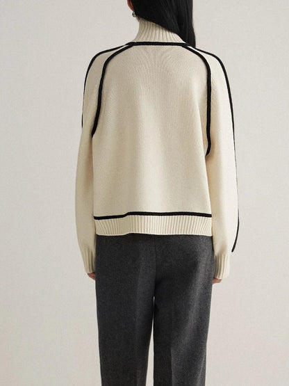 Contrasterende coltrui dames met moderne lijnen – Essence