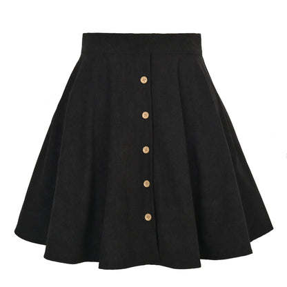 Corduroy dames rok met knopen – Everyday