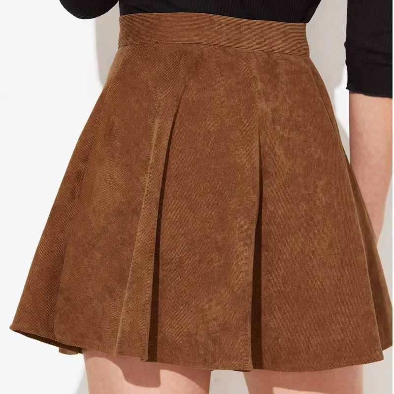 Corduroy dames rok met knopen – Everyday