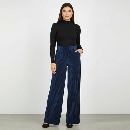 Corduroy pantalon met hoge taille – Aveline