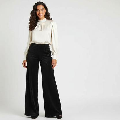 Corduroy pantalon met hoge taille – Aveline