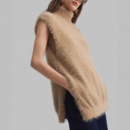 Cozy dames colvest met luxe uitstraling