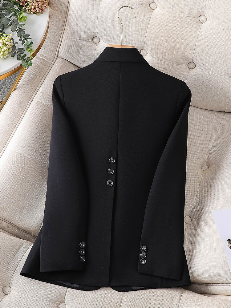 Dames Blazer met Tailored Fit en Enkele Knoop voor Formele Kleding