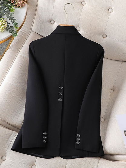 Dames Blazer met Tailored Fit en Enkele Knoop voor Formele Kleding
