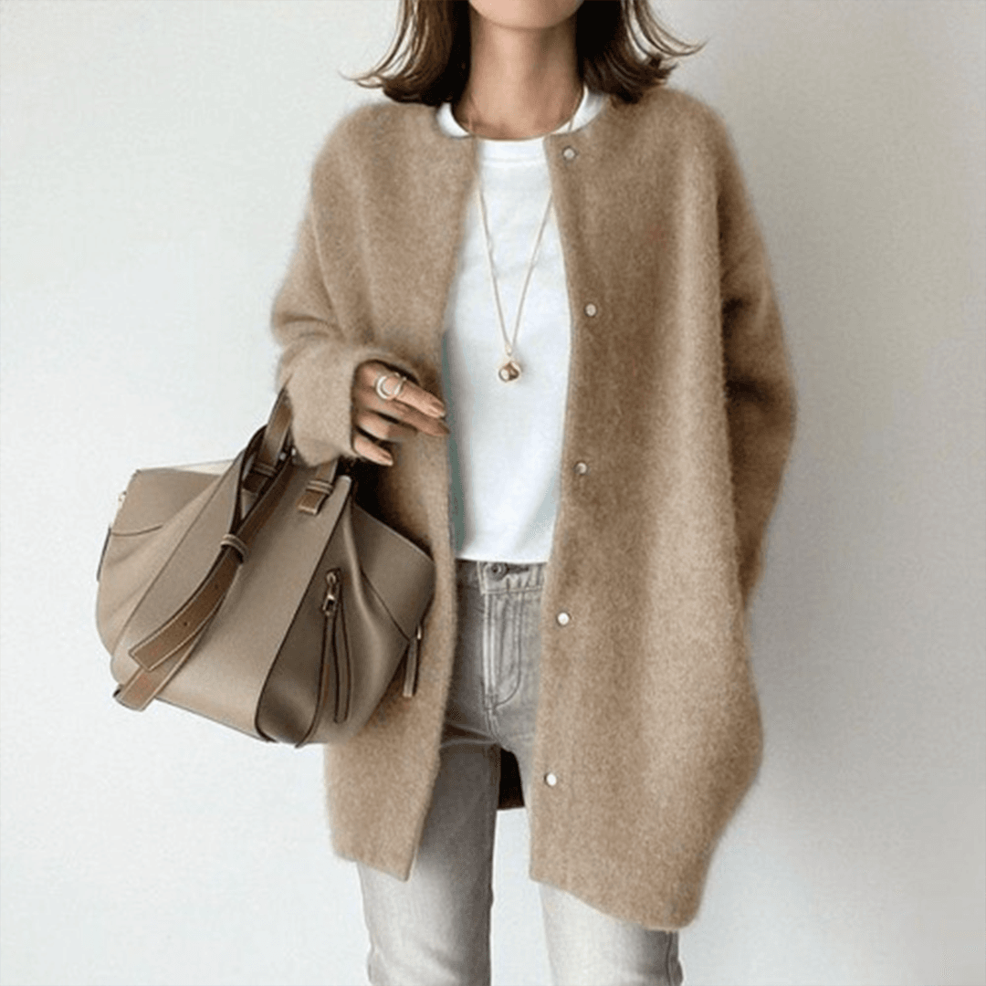 Dames Herfst Vest Elegant Zachte Textuur Voor Elke Gelegenheid