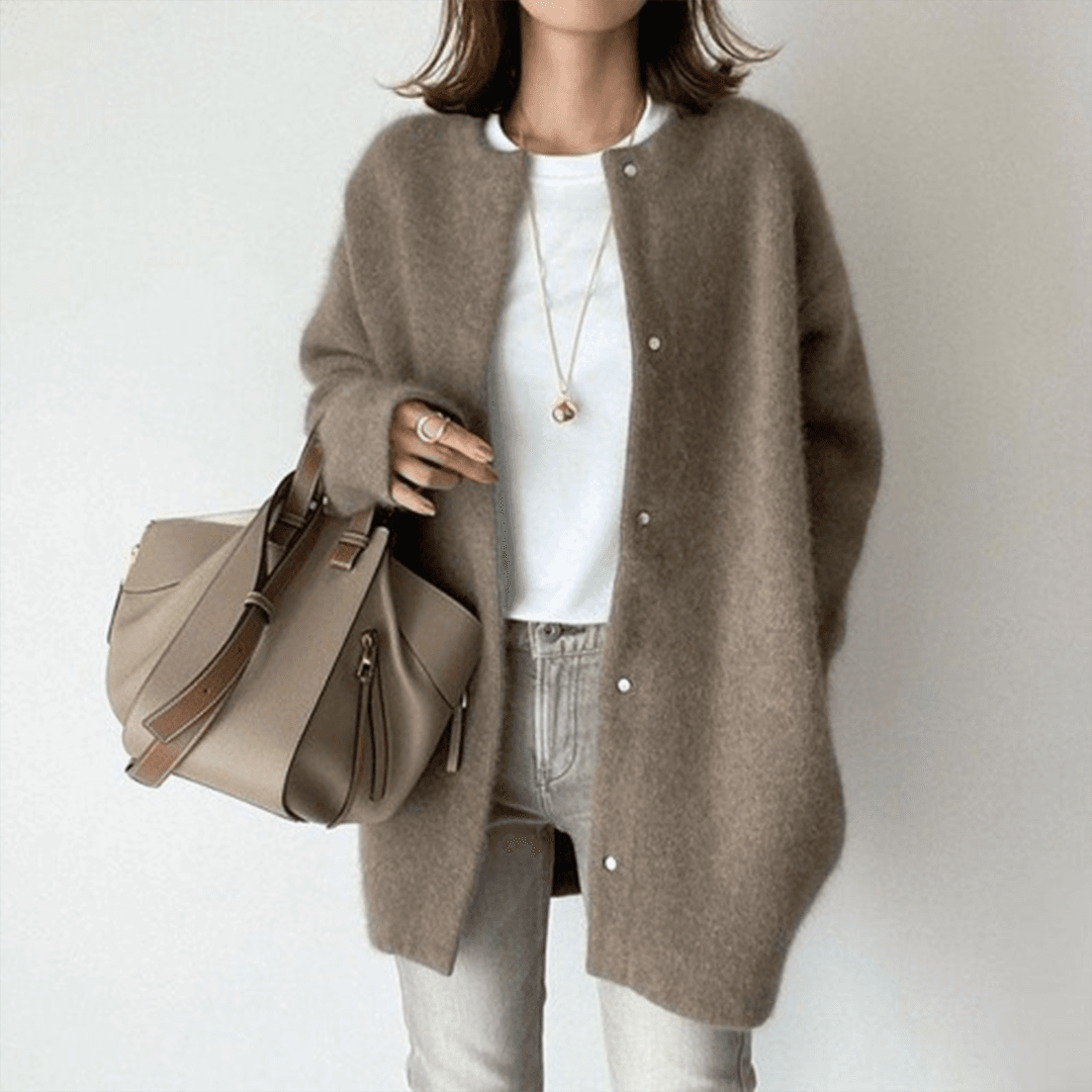 Dames Herfst Vest Elegant Zachte Textuur Voor Elke Gelegenheid