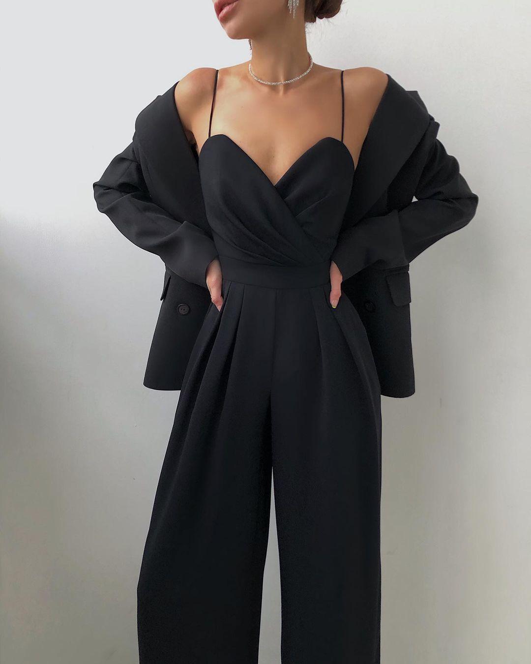 Dames Hoge Taille Spaghetti Band Jumpsuit voor Elegante Look
