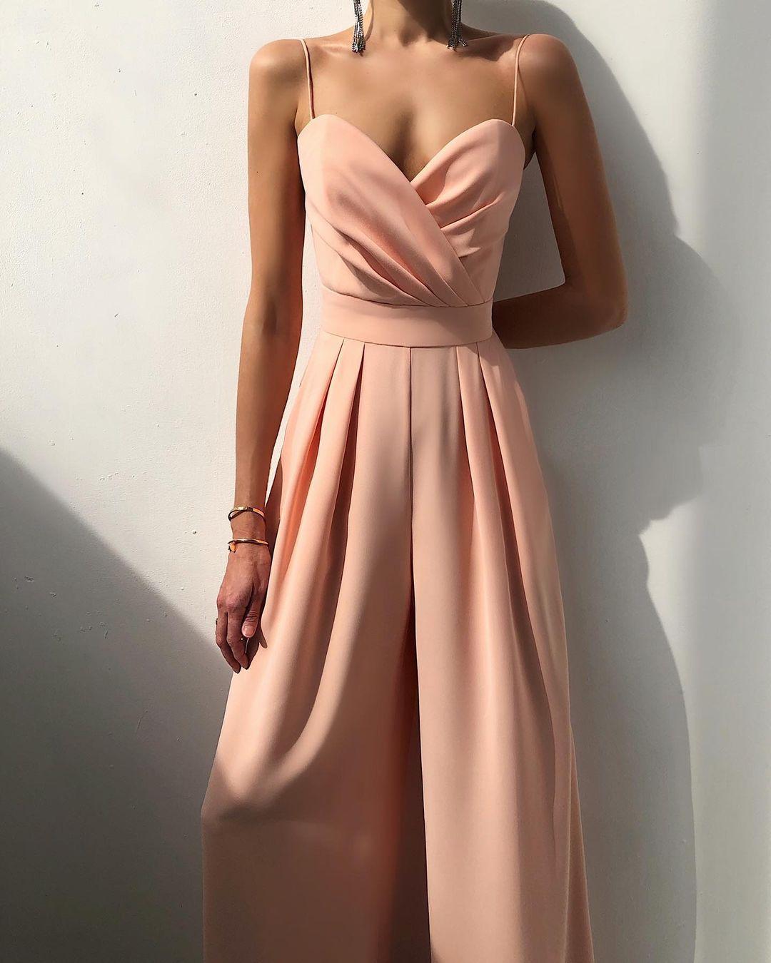 Dames Hoge Taille Spaghetti Band Jumpsuit voor Elegante Look