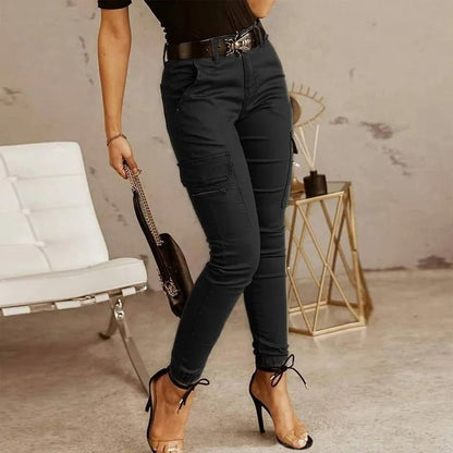 Dames Skinny Cargo Jeans