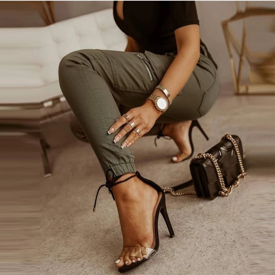 Dames Skinny Cargo Jeans