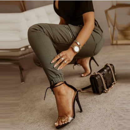 Dames Skinny Cargo Jeans